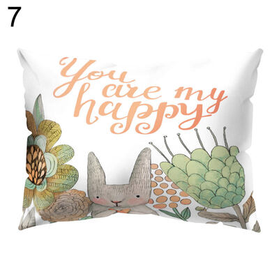 

Cartoon Bear Rabbit Throw Pillow Protector Case Cushion Cover Bedding Articles