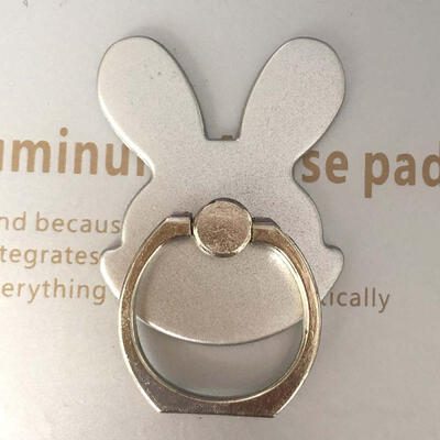 

Cute Rabbit Ear Metal Ring Stand Creative Universal Cartoon Kickstand For Phone