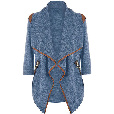 

Fashion Women Long Sleeve Cardigan Casual Lapel Blazer Suit Jacket Coat Outwear