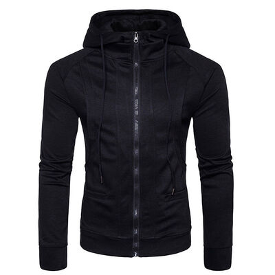

Mens Zip Up Hoodie Hoody Jacket Sweatshirt Casual Gym Hooded Coats Top
