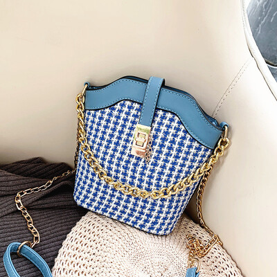 

Small bag handbags new Korean version of the wild bucket bag handbag chain shoulder Messenger bag tide