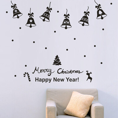 

Tailored New Year Merry Christmas Wall Sticker Home Shop Windows Decals Decor