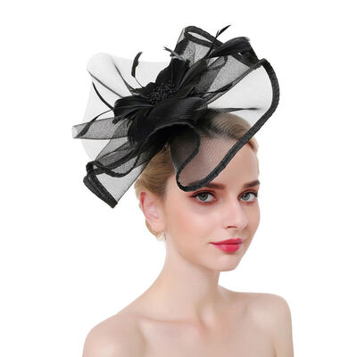 

HOT party large fascinator handmade hair accessory clip hat women bridal wedding