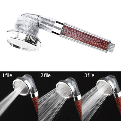

Gobestart High Turbo Pressure Shower Head Bathroom Hand Large Rainfall Water Saving Filter