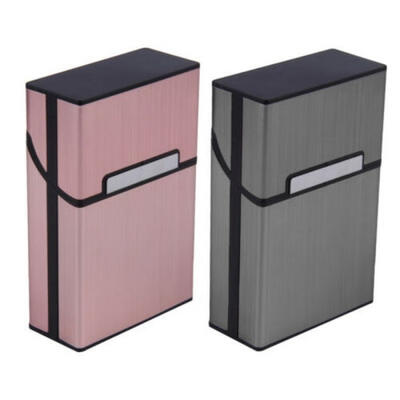 

Tobacco Box Hot Holder Pocket Cigarette Cigar Storage Aluminum Metal Case