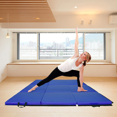 

Ktaxon 3PCS Gymnastics Mat Floor Tumbling Pad Folding Exercise Aerobics Yoga Matswith Hook & Loop Fasteners 45x2x12"1 PCS