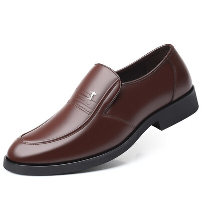 

YONGHENGMEILI Genuine leather mens non-slip dress shoes 7150