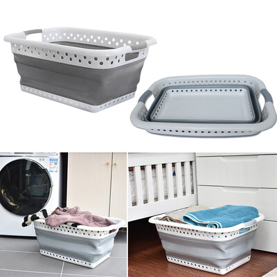 

Siaonvr Large Collapsible Laundry Basket Folding Cloth Washing Bin Space Saving