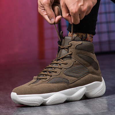 Mens shoes running shoes thick bottom increased sports&leisure ins super fire old shoes high mens shoes summer new style