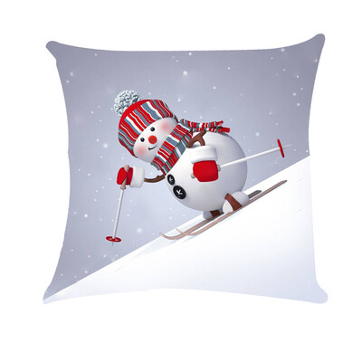 

Tailored Christmas Snow Happy Santa Claus Super Soft Pillow Case Cushion Cover