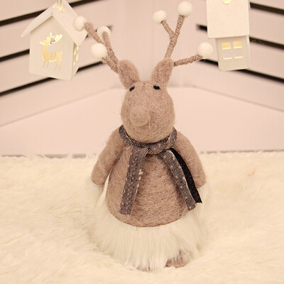 

〖Follure〗Retractable Christmas Santa Claus Snowman Deer Dolls Standing Figurine Tree