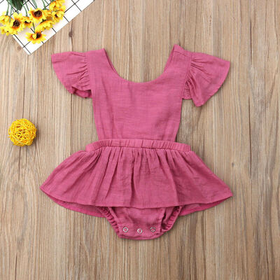 

Cute Newborn Infant Baby Girl Romper Jumpsuit Bodysuit Sunsuit Outfit Clothes