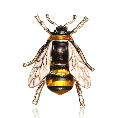 

1PC Vintage Bee Metal Brooches Insect Brooch Pin Women&Men Jewelry Cute Small Bumblebee Badges Fashion Cloth Decors Accessories
