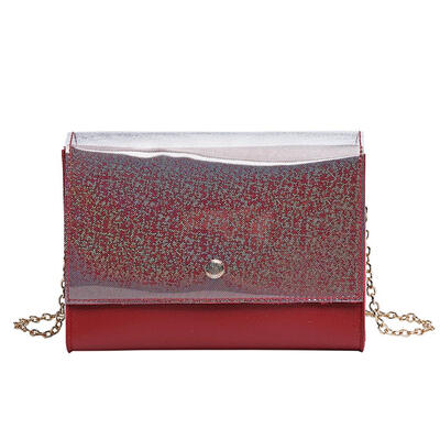 

Flap Shoulder Messenger Handbags Women Solid Color Chain Crossbody Bags