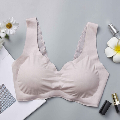 

2019 Seamless Lace Tube Top Underwear Pure Intimates bralette Sexy Sports Vest Lace Breathable Sleep Underwear Comfortable Bra