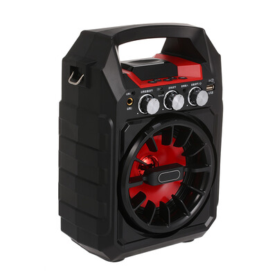 

Wireless Bluetooth Speakers 15W Outdoor Karaoke Speaker Handheld Wireless Microphone FM Radio TF Card AUX IN U Disk Music Player O