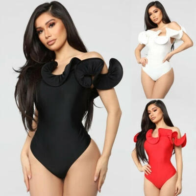 

Women Short Sleeve Bodysuit Jumpsuit Romper Leotard Tops Bodycon Blouse Playsuit