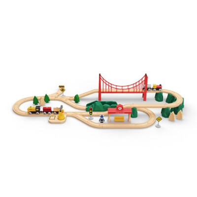 

Xiaomi Train Bricks Building Blocks with Trails for Kids Birthday Gift DIY Educational Creative Toys For 3-6 Years Old Children Ec