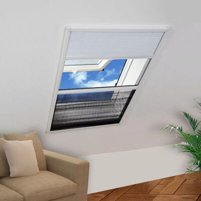 

Insect Plisse Screen Window Aluminum 63"x433" with Shade