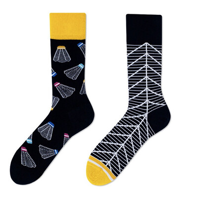 

1 Pair Man Women Cotton Socks Print Socks Funny Socks Skateboard Socks Asymmetric Socks Happy Socks