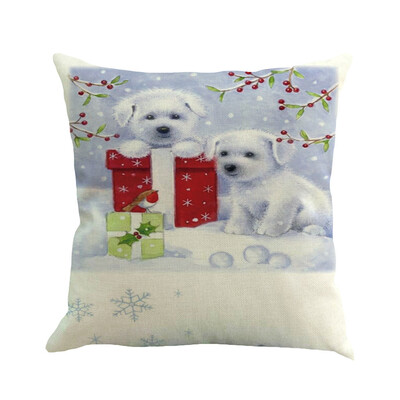 

Siaonvr Christmas Pillow Cover Pillowcases Decorative Sofa Cushion Cover 45x45cm