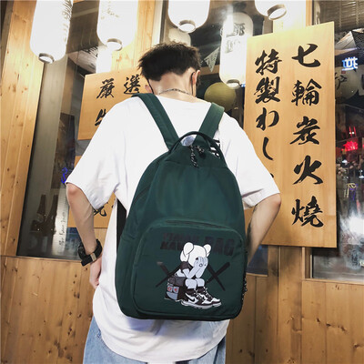 

Junior high school students Hong Kong wind bag female retro ins Korean high school students backpack male backpack street fashion