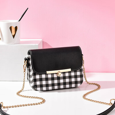 

Summer Colour-Coloured Chain Bag Ladys New Korean Chao Baitie Single Shoulder Slant Bag Fashion Square Bag