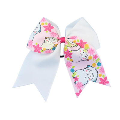 

8inch Cartoon Kids Hair Rings Girls Elastic Hair Bowknot Bands Headwear