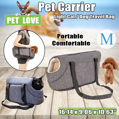 

Pet Comfort Dog Cat Puppy Handbag Small Animal Carrier Travel Carry Bag Gray
