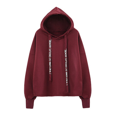 

Hoodies Women Brand Female Long Sleeve Solid Color Hooded Sweatshirt Hoodie Tracksuit Sweat Coat Casual Sportswear -5XL W2