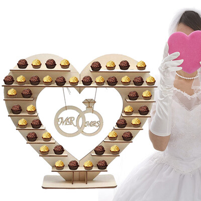 

〖Follure〗Wooden Chocolate Wedding Candy Stand Perfect Decoration for Wedding Reception