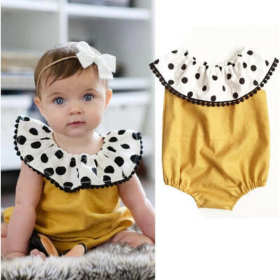 

US Infant Baby Girl Newborn Bodysuit Romper Playsuit Sunsuit Outfit Clothes Set