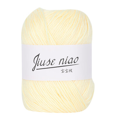 

Toponeto 1PC 50g Chunky Colorful Hand Knitting Baby Milk Cotton Crochet Knitwear Wool