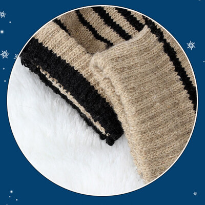 

1 Pair Men Women Warm Soft Finger less Half Finger Stretchy Knitted Gloves Mitten