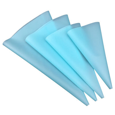 

silicone pastry bag 4pcspack mixed 4 size blue pink green white cake decoration baking tools without nozzles