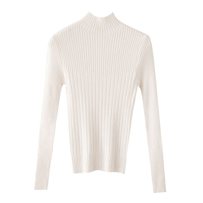 

Autumn And Winter Turtleneck Collar Long Sleeve Sweater Women Solid Color Slim Pullover Casual Knitted Bottoming Shirt Sweaters
