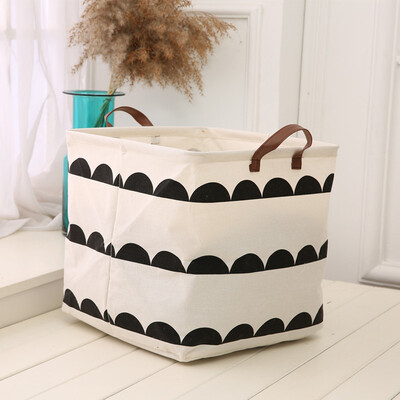 

Toponeto Cotton Linen Waterproof PE Coating Storage Basket Sundries Storage Box