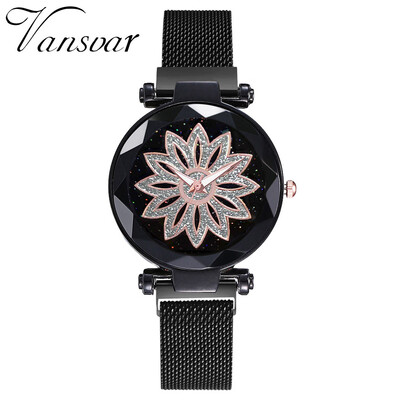 

RM Vansvar Fashion Starry Sky Good Luck Quartz Magnetic Buckle Belt Ladies Watch