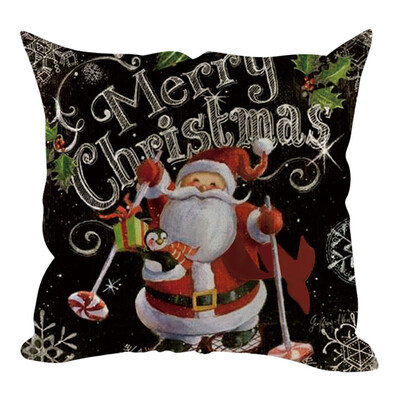 

Siaonvr Christmas Pillow Cover Pillowcases Decorative Sofa Cushion Cover 45x45cm