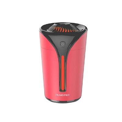

Car Air Humidifier with LED Night Lamp Mini Fan Aroma Essential Oil Diffuser USB Mist Maker Blue