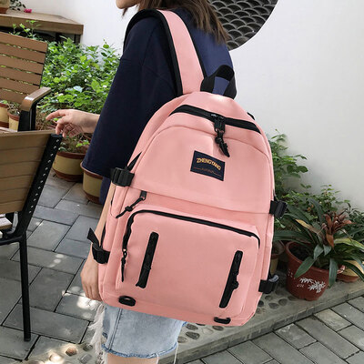 

Hyun-a Kim schoolbag Korean Harajuku ulzzang high school campus ins wind simple large capacity junior high school backpack female