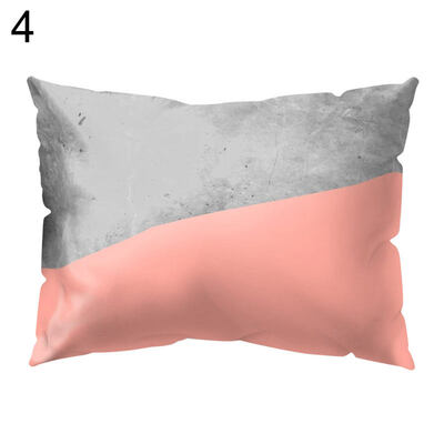 

Marble Grain Color Block Pillow Cover Cushion Case Car Sofa Bedroom Hotel Decor