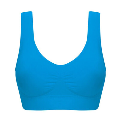 

Women Seamless Bra Fitness Yogi Vest Underwear Padded Crop Tops Underwear No Wire-rim Bras Plu Size -6XL