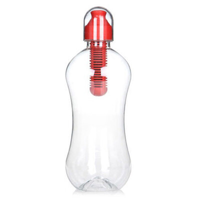 

〖Follure〗550ml Water Hydration Filter Bobble Bottle Drinking Outdoor Sports GYM Hiking BK