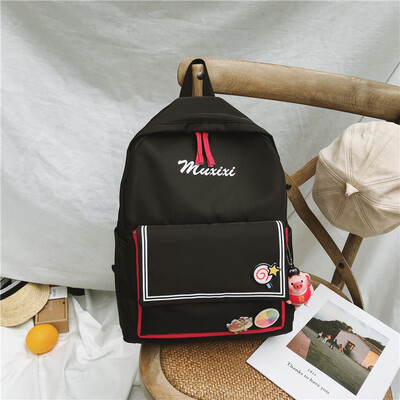 

Korean version of female schoolbags Harajuku ulzzang high school students junior high school students ins wind backpack large capa