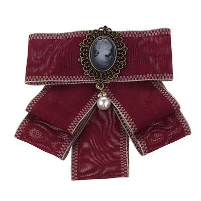 

New Woman & Man Brooches Wide Ribbon Big Bowknot Shirts Bow Tie Pins Suits Accessories Beauty Head Fashion Jewelry