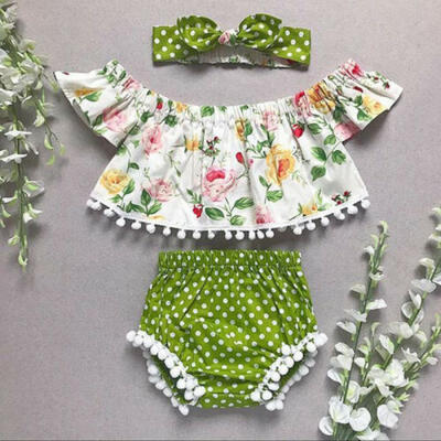 

UK Kids Baby Girls Summer Outfit Clothes Vest T-shirt TopsShorts Pants Sunsuit