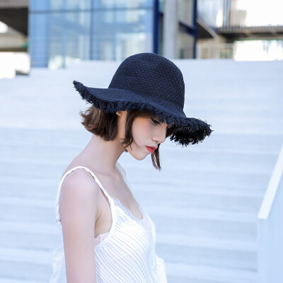 

New spring&summer straw hat for ladies outdoor leisure travel sunscreen hat for ladies