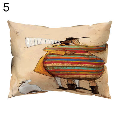 

Elephant Tree Romantic Lighthouse Island Pillow Case Sofa Cushion Cover Bedding