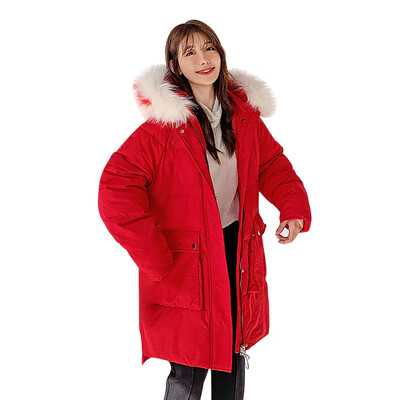 

Toponeto Women Solid Casual Thicker Winter Warm Loose Jacket Long Overcoat